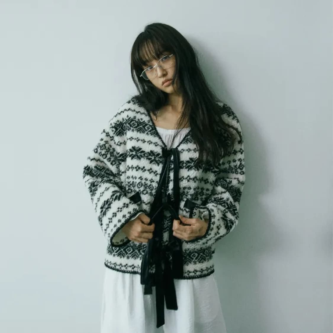 호쿠스포쿠스 Nordic Fleece Cardigan (Black) 상품이미지1