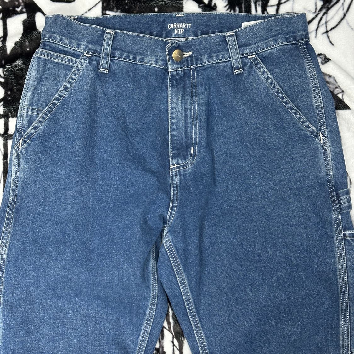 칼하트 싱글니 중청 데님팬츠 상품이미지5