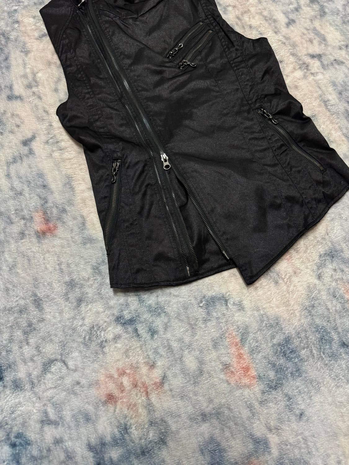Fuga high neck sleeveless rider jacket 상품이미지6