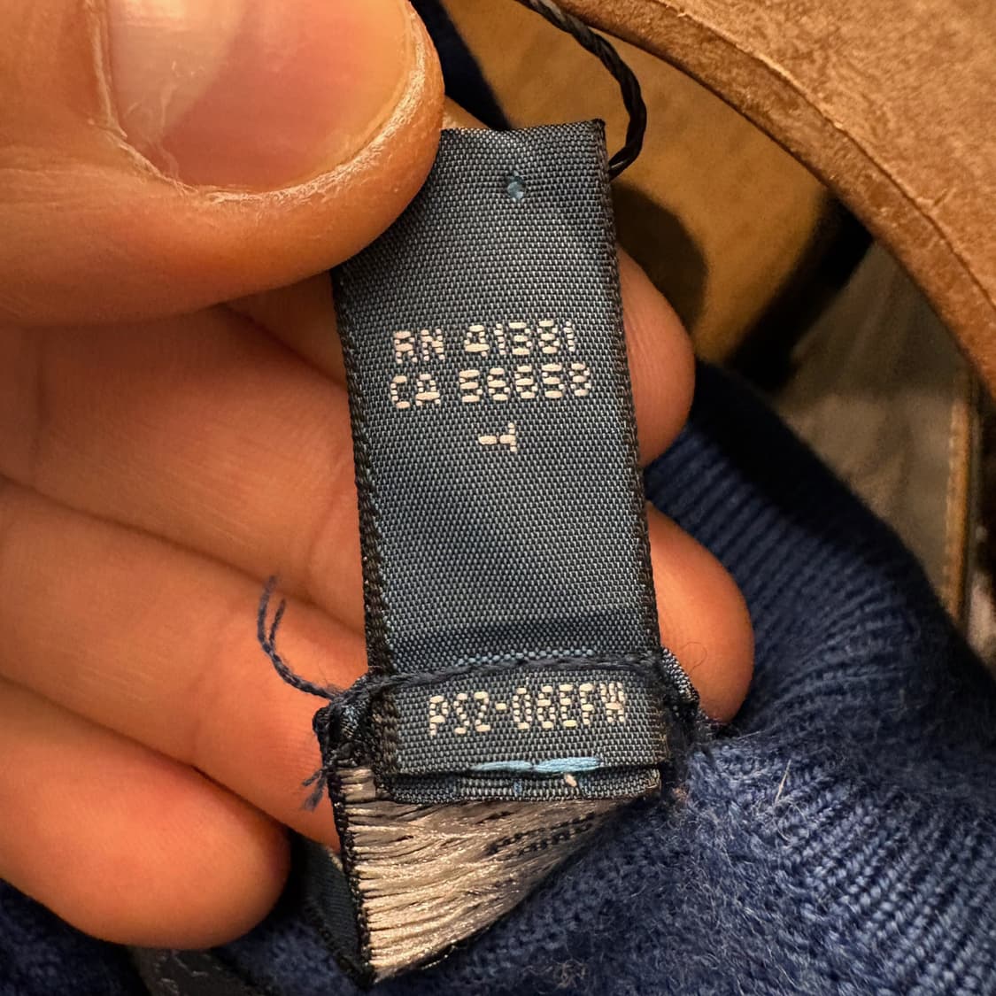 90s 폴로랄프로렌 갤럭시블루 소프트 메리노울 카라니트 N181 상품이미지7