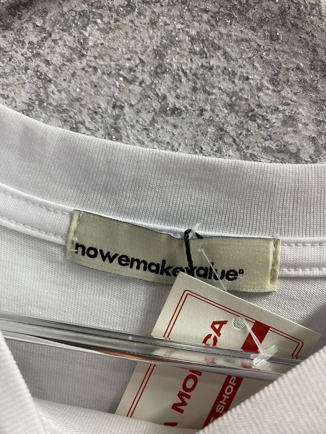 nowemakevalue 건물 일러스트 프린팅 오버핏 화이트 반팔 B52 상품이미지6