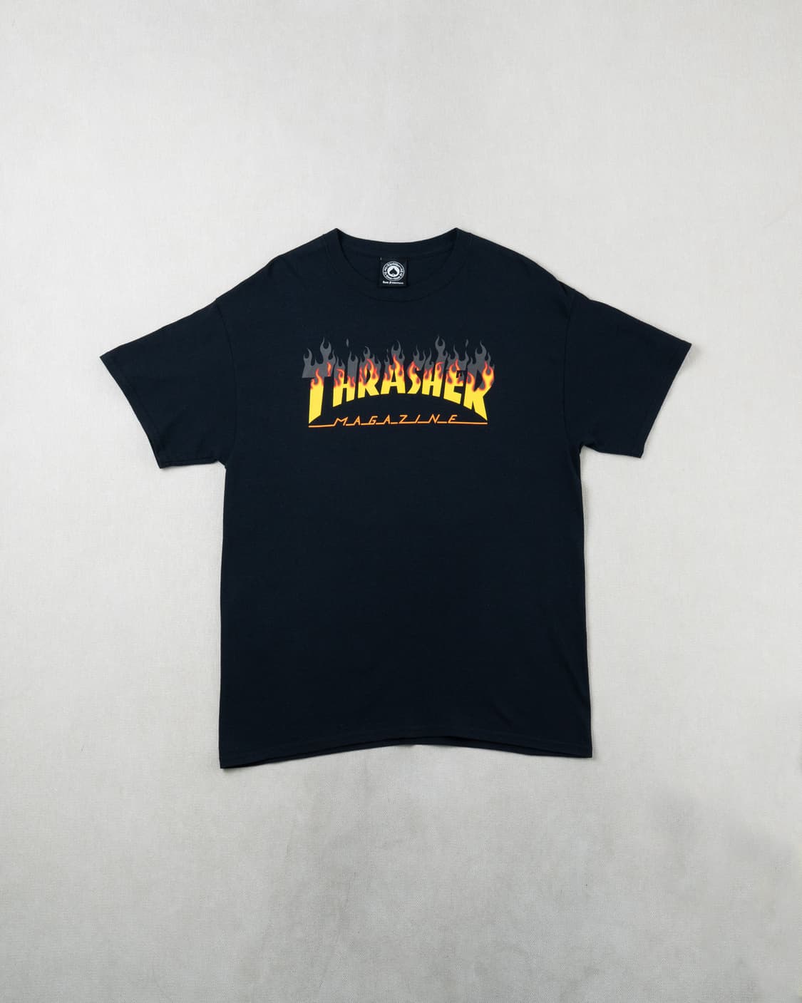 (L) THRASHER(트레셔) 플레임 로고 그래픽 티셔츠 상품이미지1