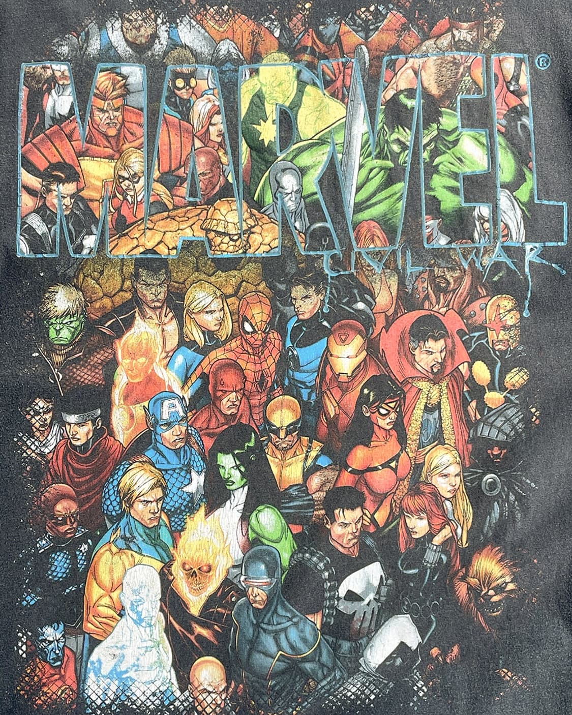 00s Marvel Civil War 빈티지 티셔츠 상품이미지3