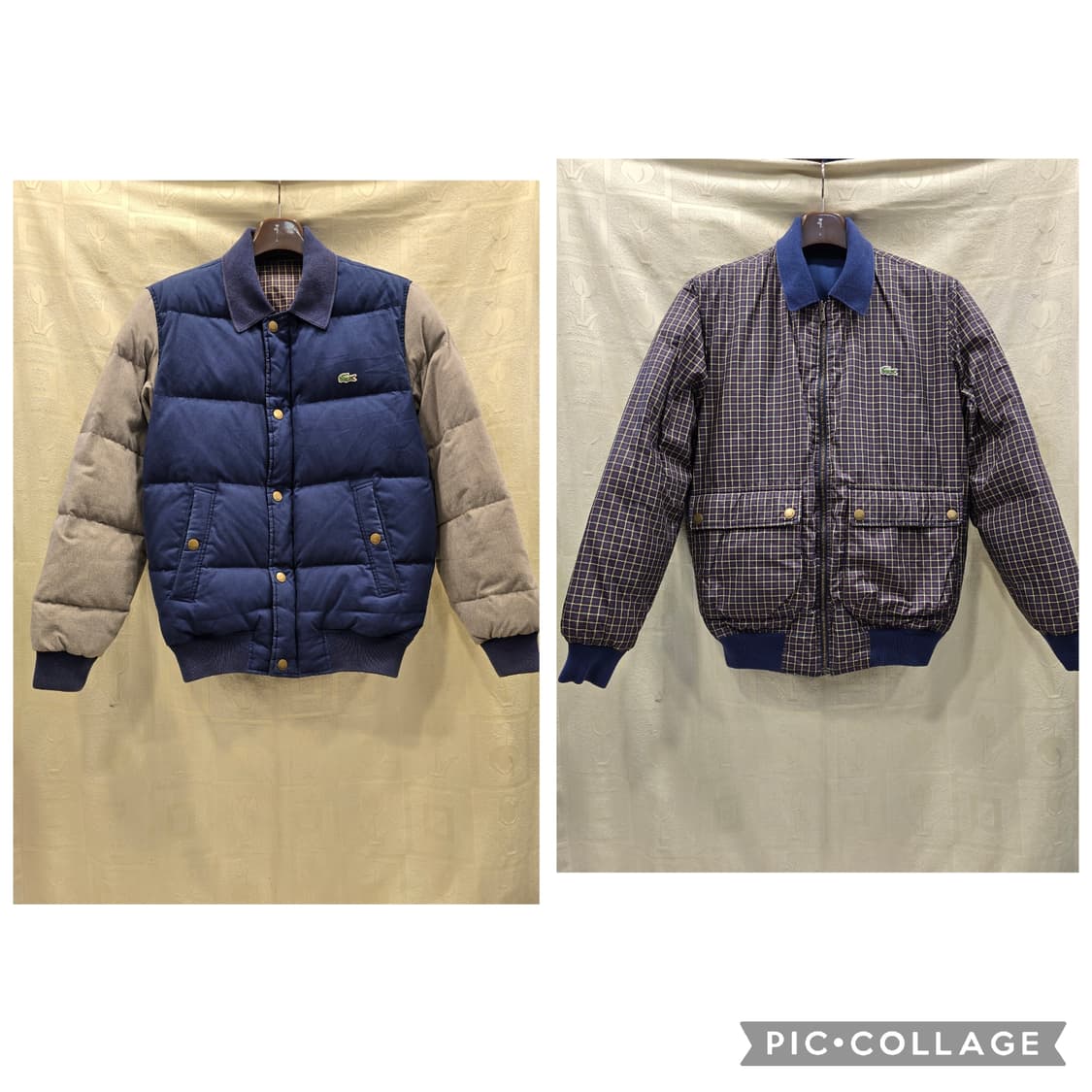 라코스테 남성 양면 다운패딩 자켓 S 상품이미지1