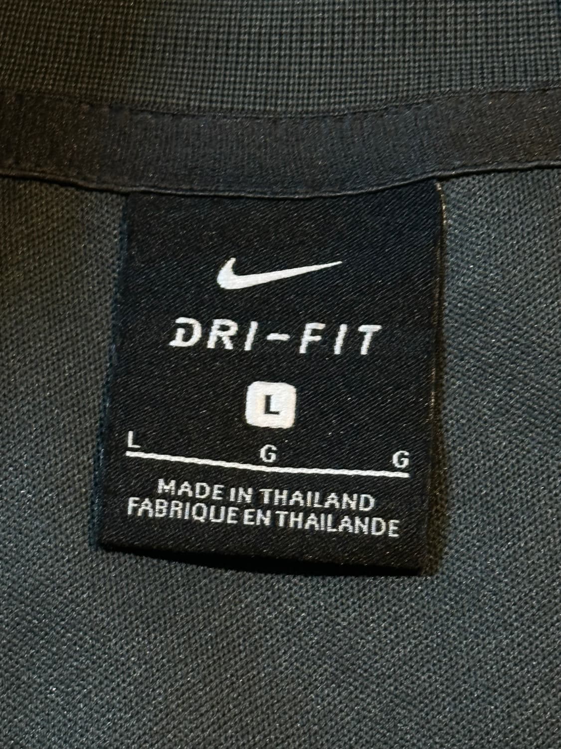 나이키 드라이핏 스우시 사이드라인 배색 트랙탑 져지 다크그레이  상품이미지5