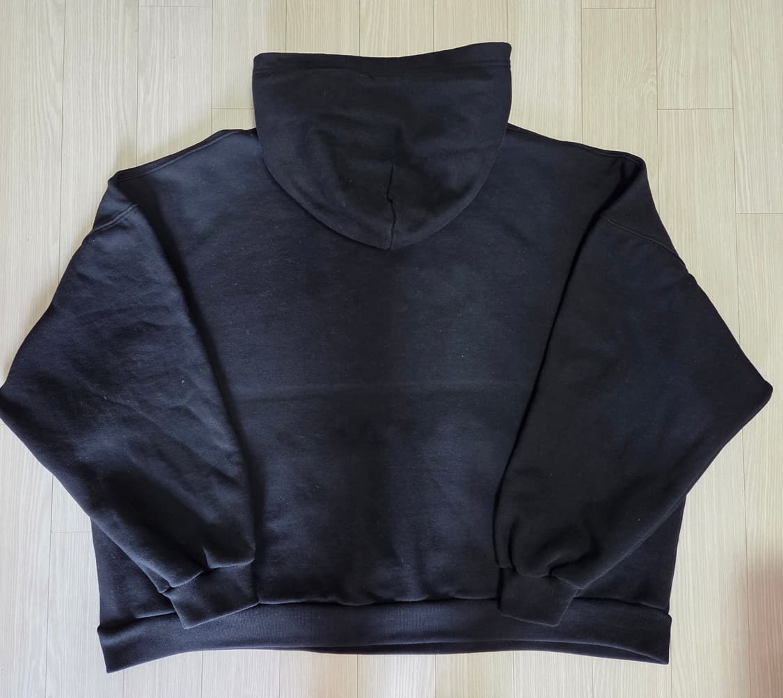 발렌시아가 파리 와이드핏 후드 블랙 상품이미지2