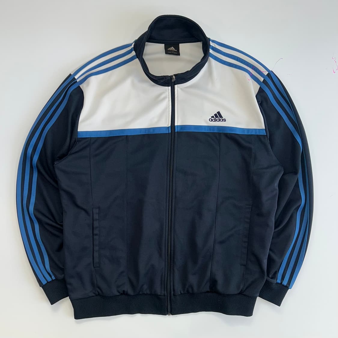 Adidas 아디다스 블루 네이비 배색 져지 상품이미지3