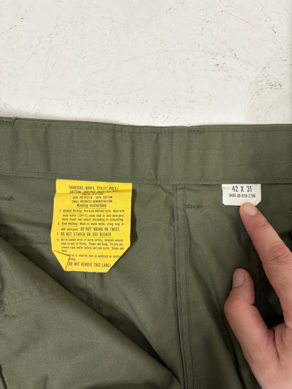 70‘s U.S Army og-507 Fatigue Pant  상품이미지5