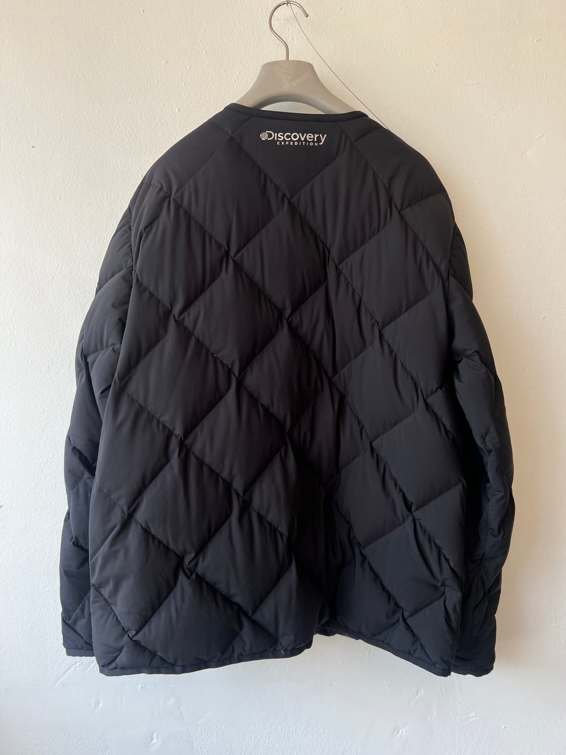 디스커버리 남성 블랙 구스다운패딩 간절기누빔점퍼 상품이미지3