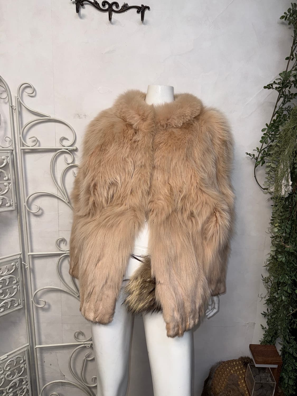 Baby pink fox fur coat jacket 상품이미지4