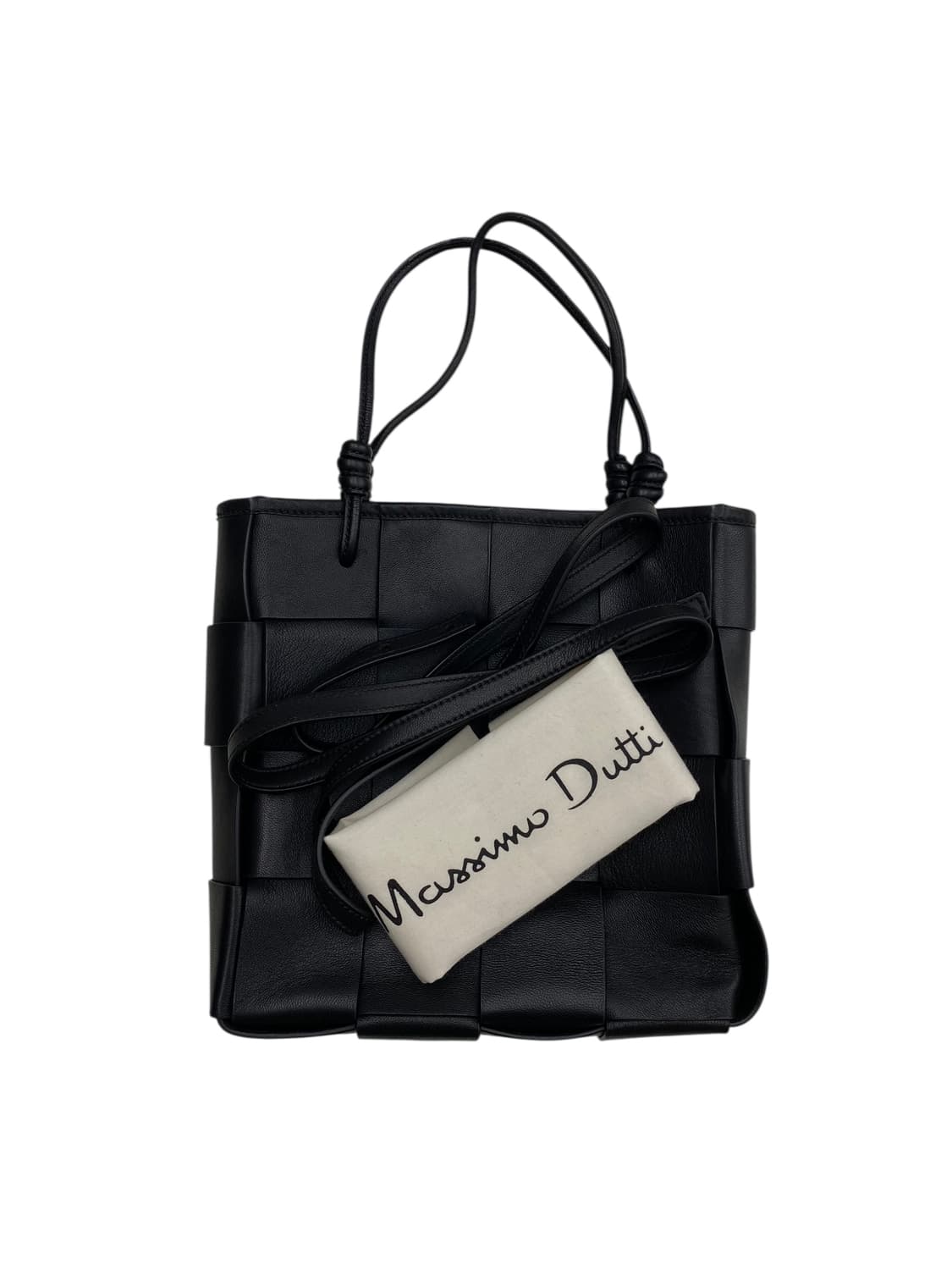 마시모두띠 블랙 위빙 사각백 3way 상품이미지1