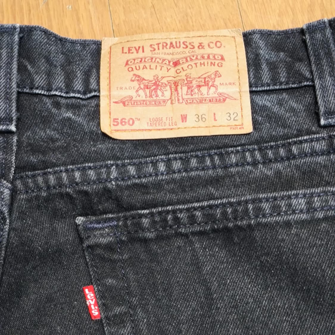 [36, Made in USA] 90s 리바이스 560 블랙진 상품이미지5