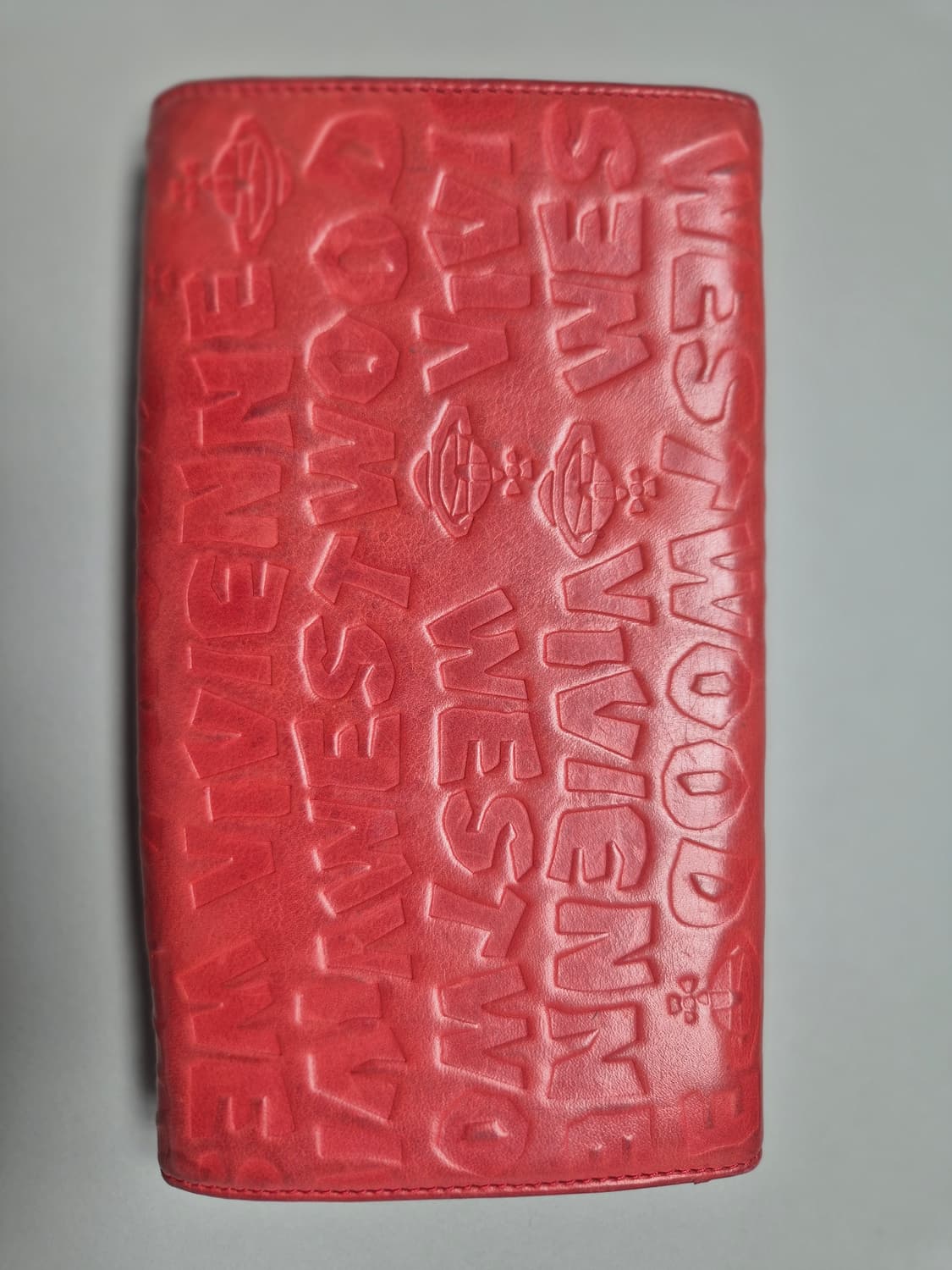 비비안웨스트우드 로고 엠보스 레더 장지갑 상품이미지8