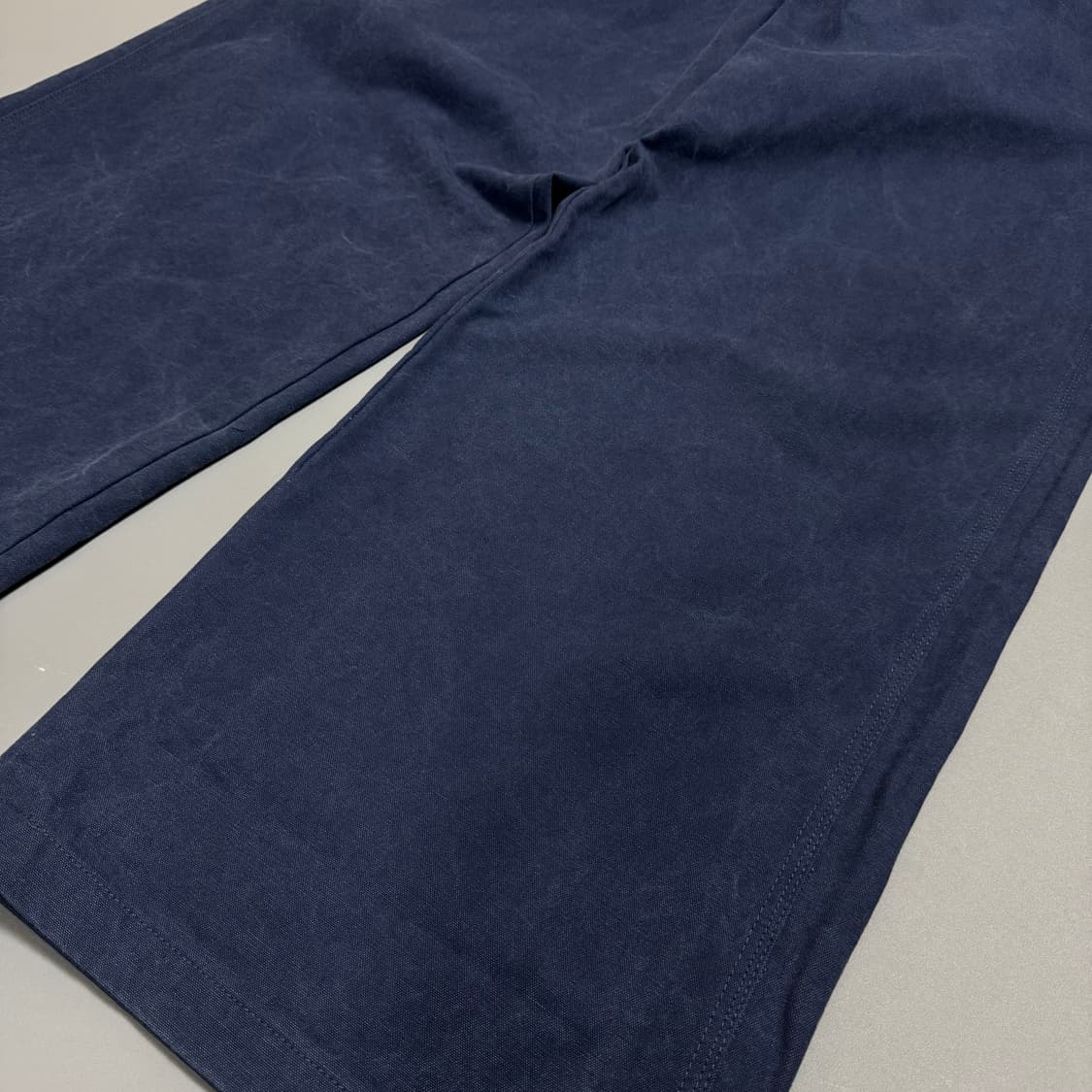 INHERIT by 저널스탠다드 블루 코튼 데님 루즈 와이드 워크 팬츠 상품이미지4