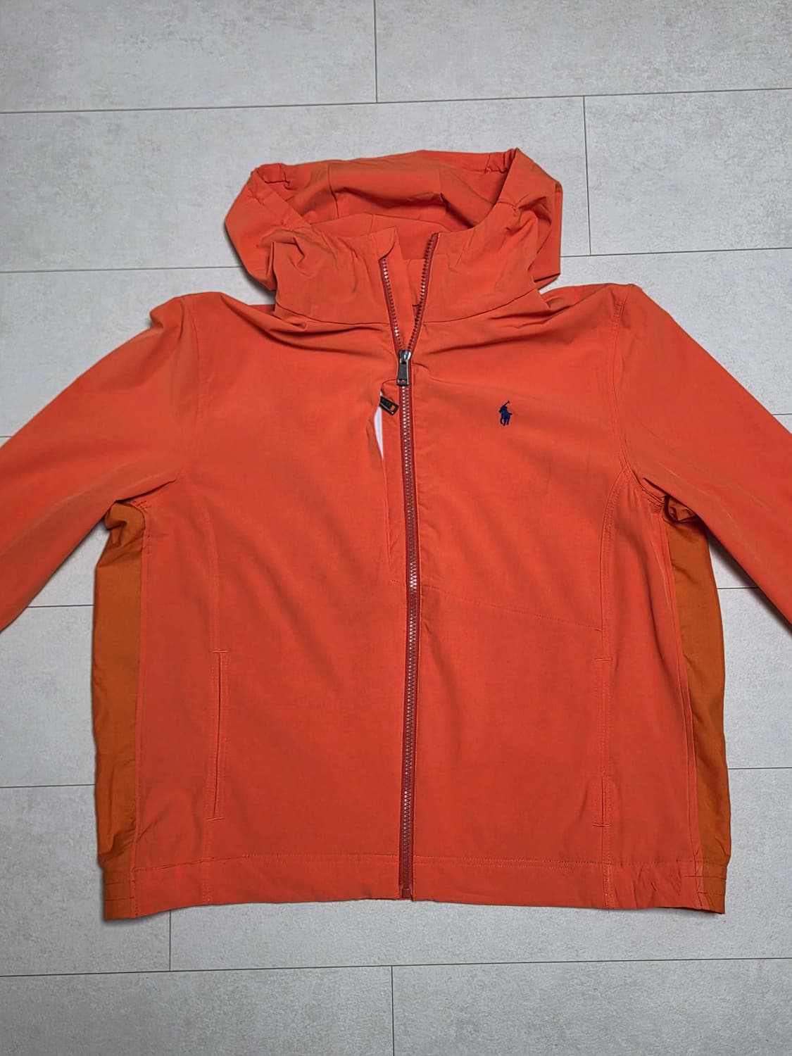 폴로 랄프로렌 오렌지색 바람막이 후드 자켓 윈드브레이커 성인 95오렌지색 상품이미지1