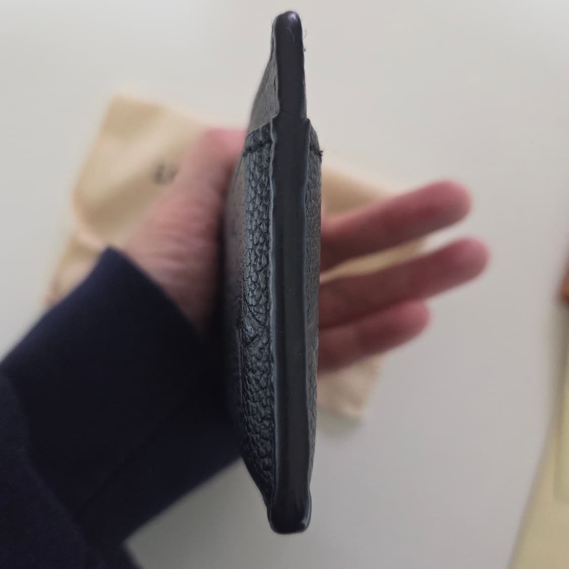 정품 풀박스 루이비통 앙프렝뜨 카드지갑 블랙 상품이미지4