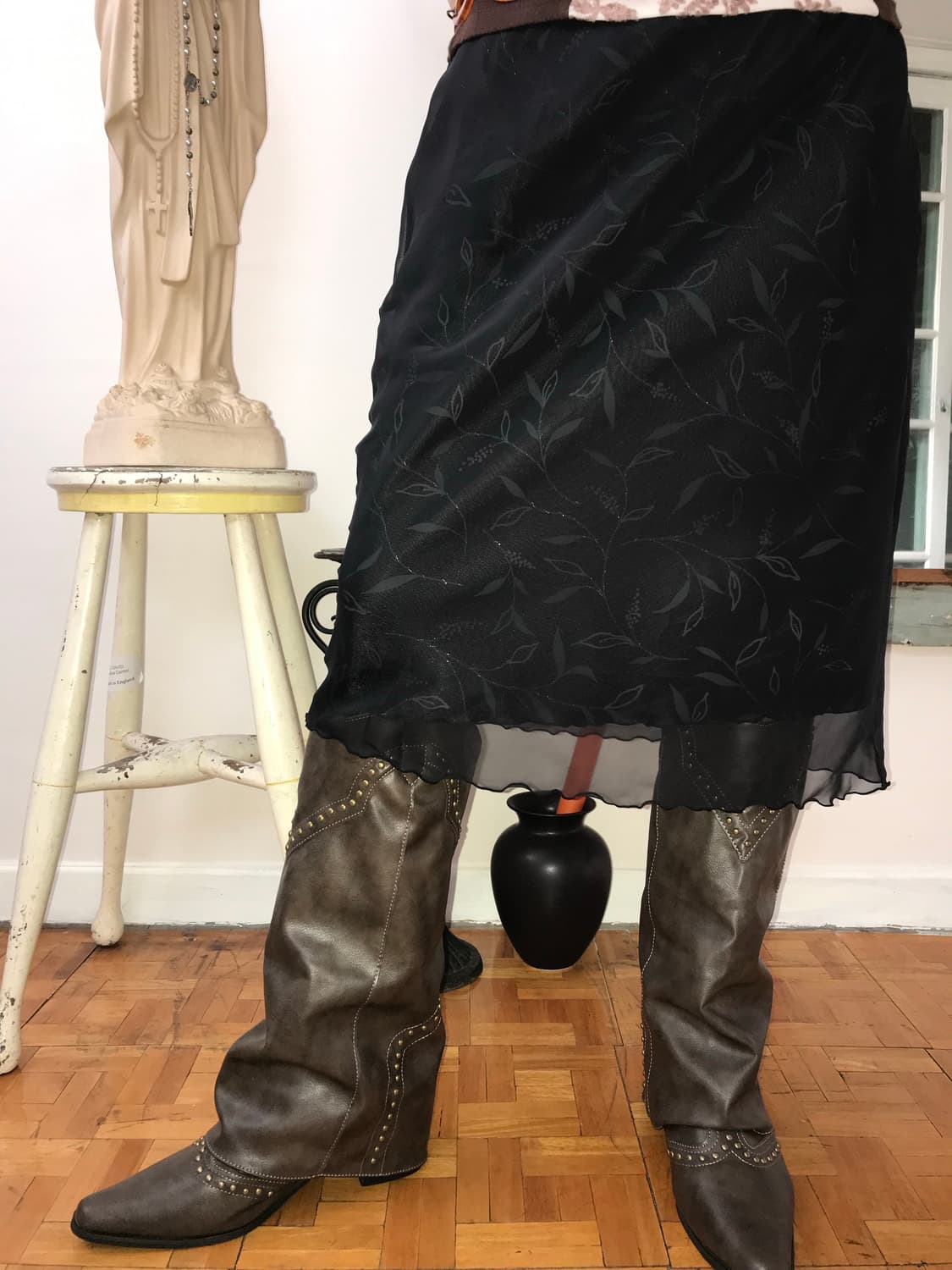  vintage pattern skirt (26inch) 상품이미지1