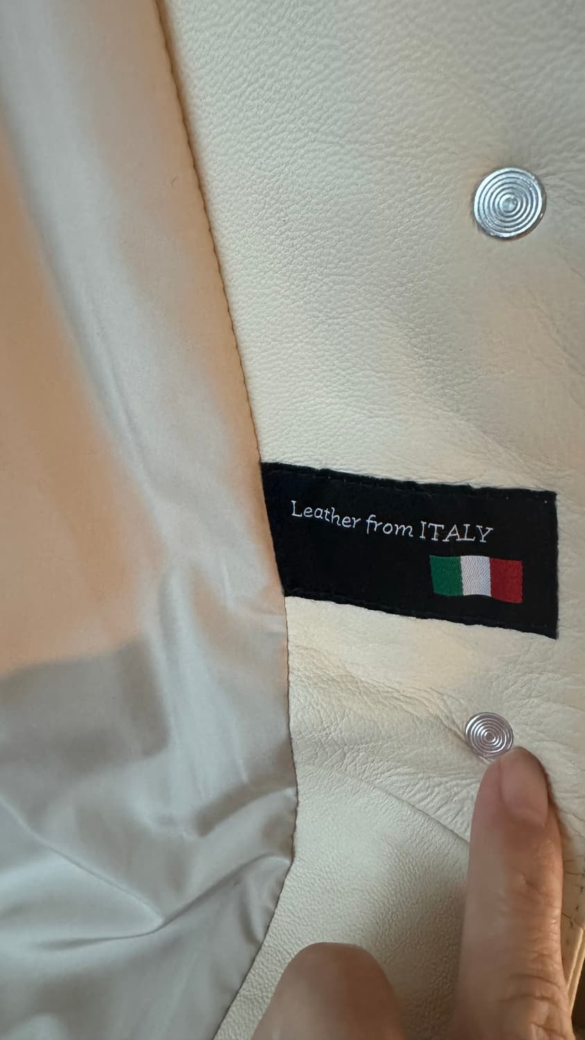 이태리 양가죽 천연가죽  리오벨 자켓  아이보리 색상  77 상품이미지8