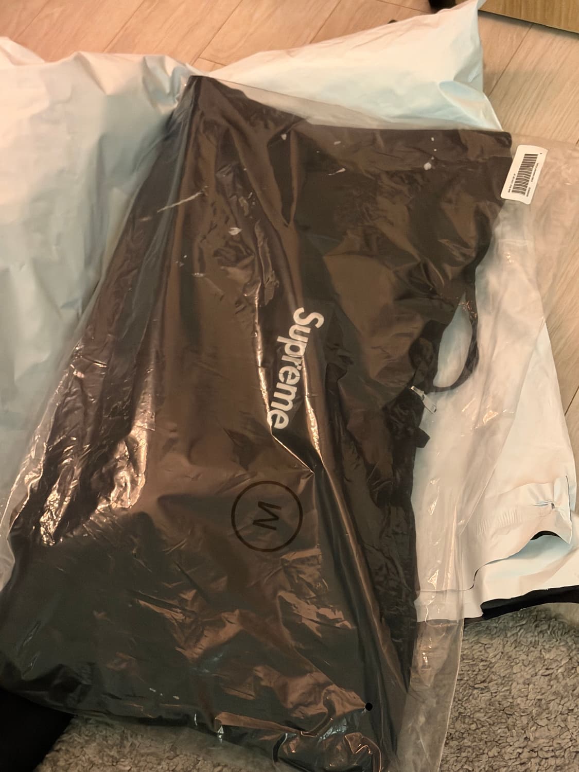 슈프림 마르지엘라 mm6 박스로고 후드집업 블랙 M 상품이미지1