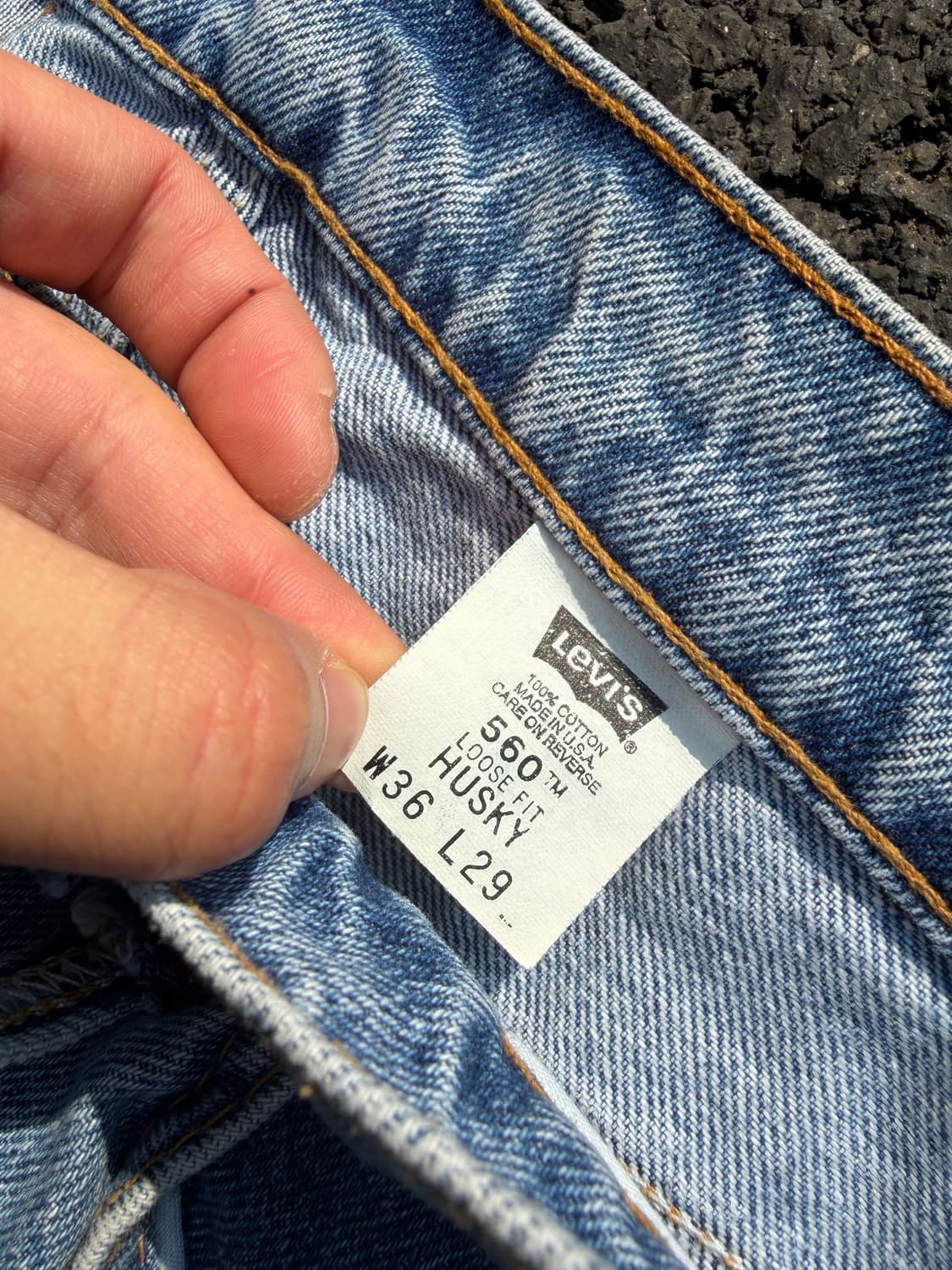 90s usa 리바이스560 루즈핏 와이드 오렌지탭 상품이미지2