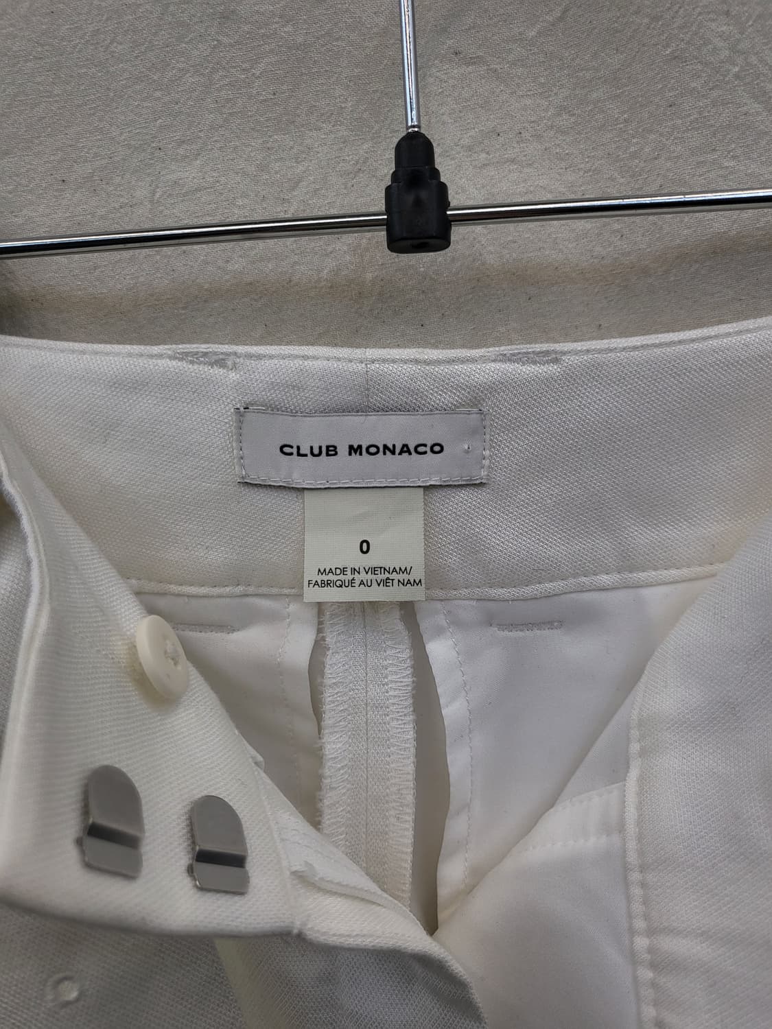 club monaco 화이트 벨트 반바지 상품이미지3