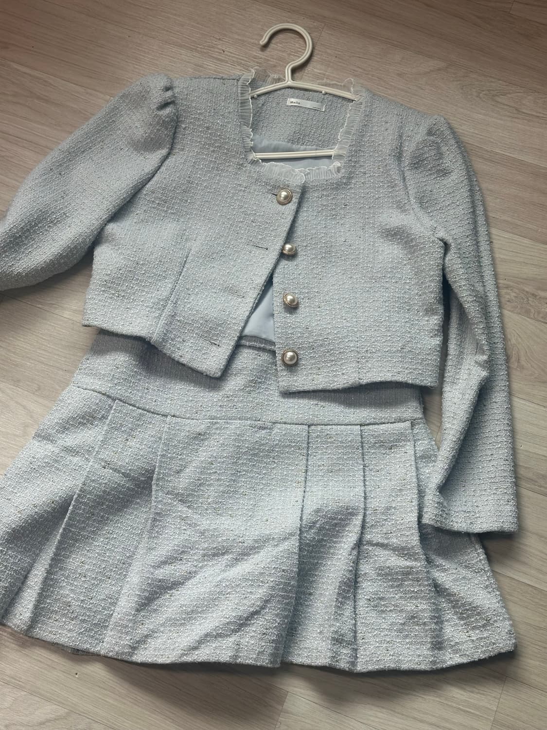 유어페이브 비쥬 트위드 자켓 스커트 투피스 세트 소라 m 상품이미지2