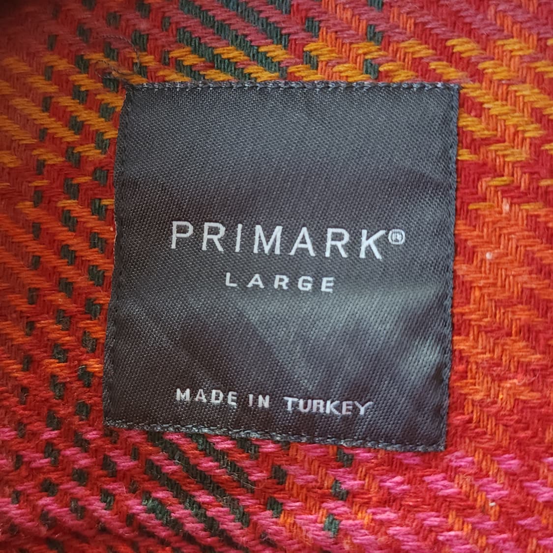 90s 아메리칸 빈티지 체크셔츠 헤비 플란넬 워크셔츠 레드 비비드 L 상품이미지4