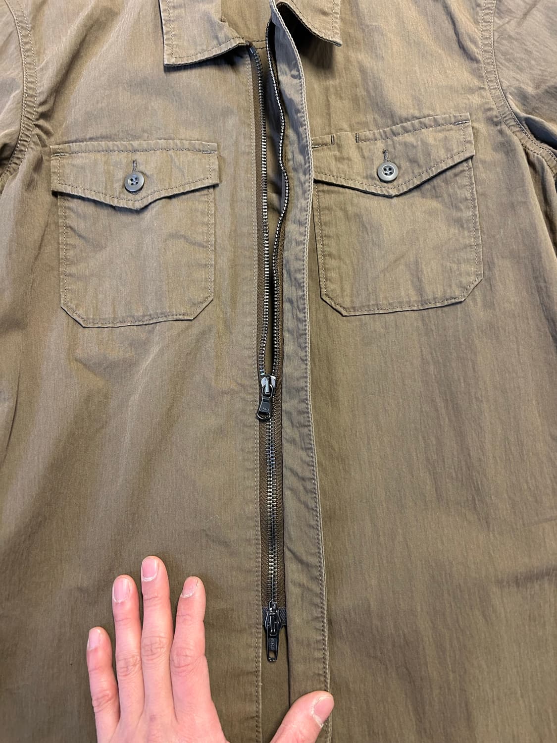 Lounge lizard 밀리터리 코튼 2웨이 지퍼 셔킷 상품이미지6