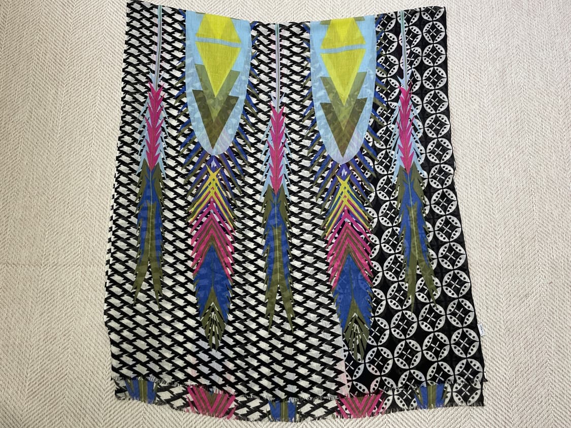 Yarnz 보헤미안 에스닉 캐시미어 스카프 J03749 상품이미지5