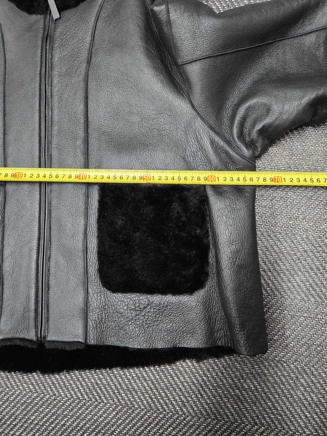 라씨엔토 천연모피 양모 무스탕 양면 숏 무스탕 코트 상품이미지7