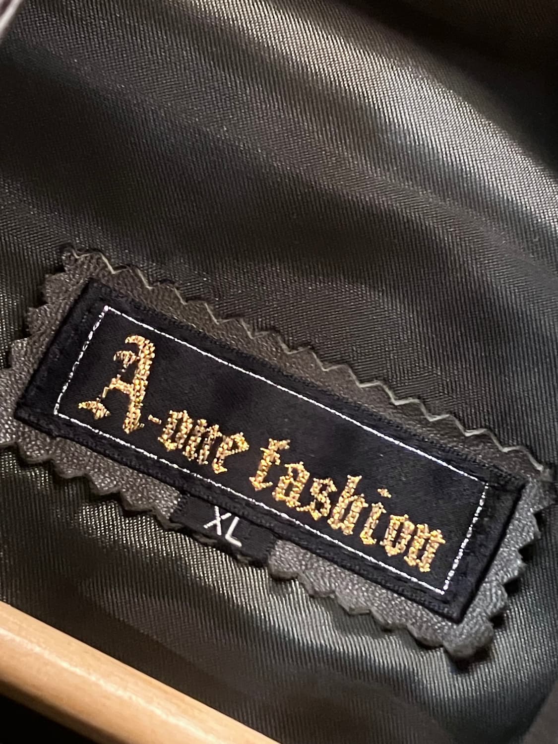 버튼 가죽 롱자켓 카키 XL #csz3530 상품이미지3