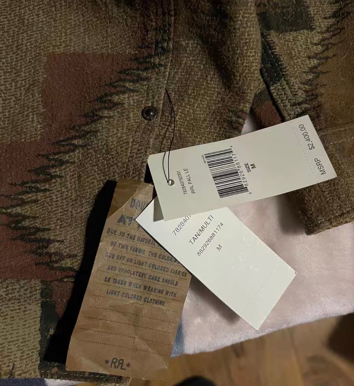 Rrl 리미티드 나바호 스웨이드 M사이즈 상품이미지2