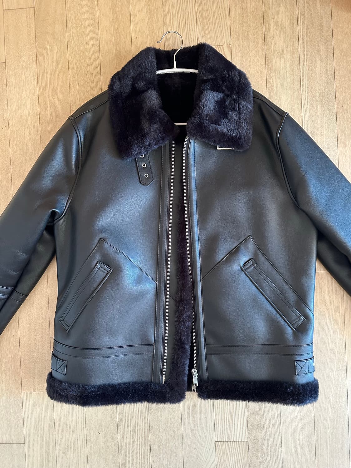 도프제이슨 솔리드 무톤 무스탕 L사이즈 상품이미지1