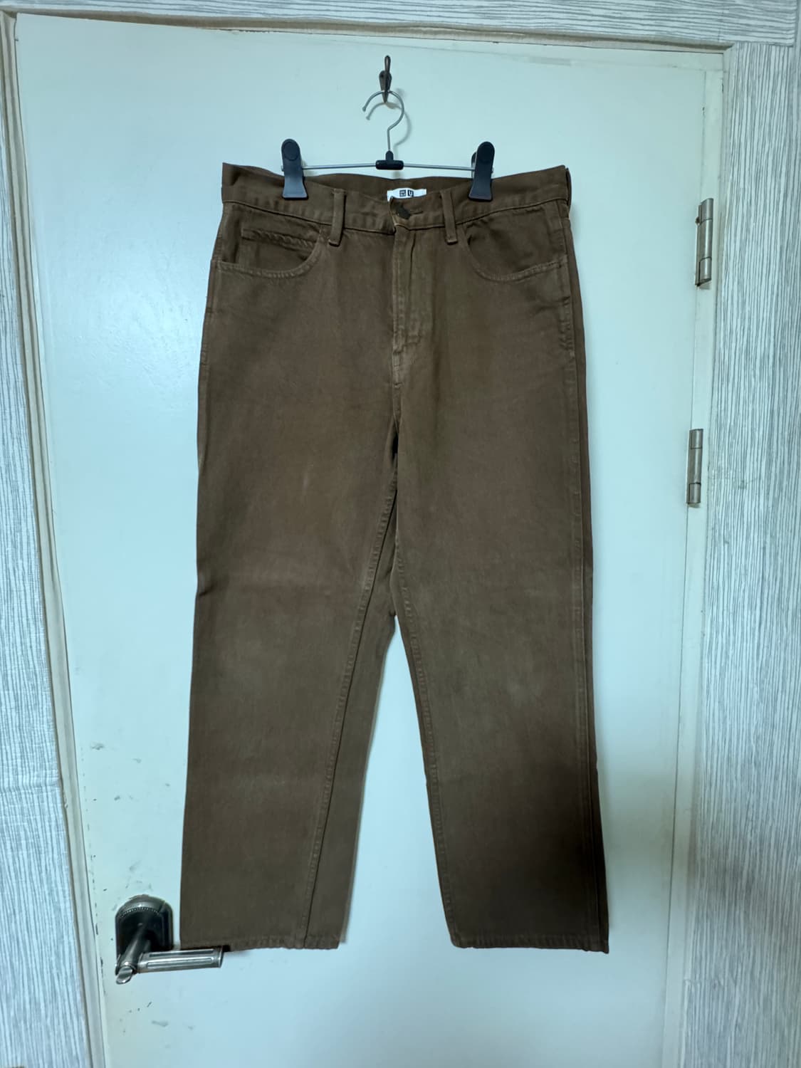 [32] 유니클로u 데님 팬츠 브라운 상품이미지1