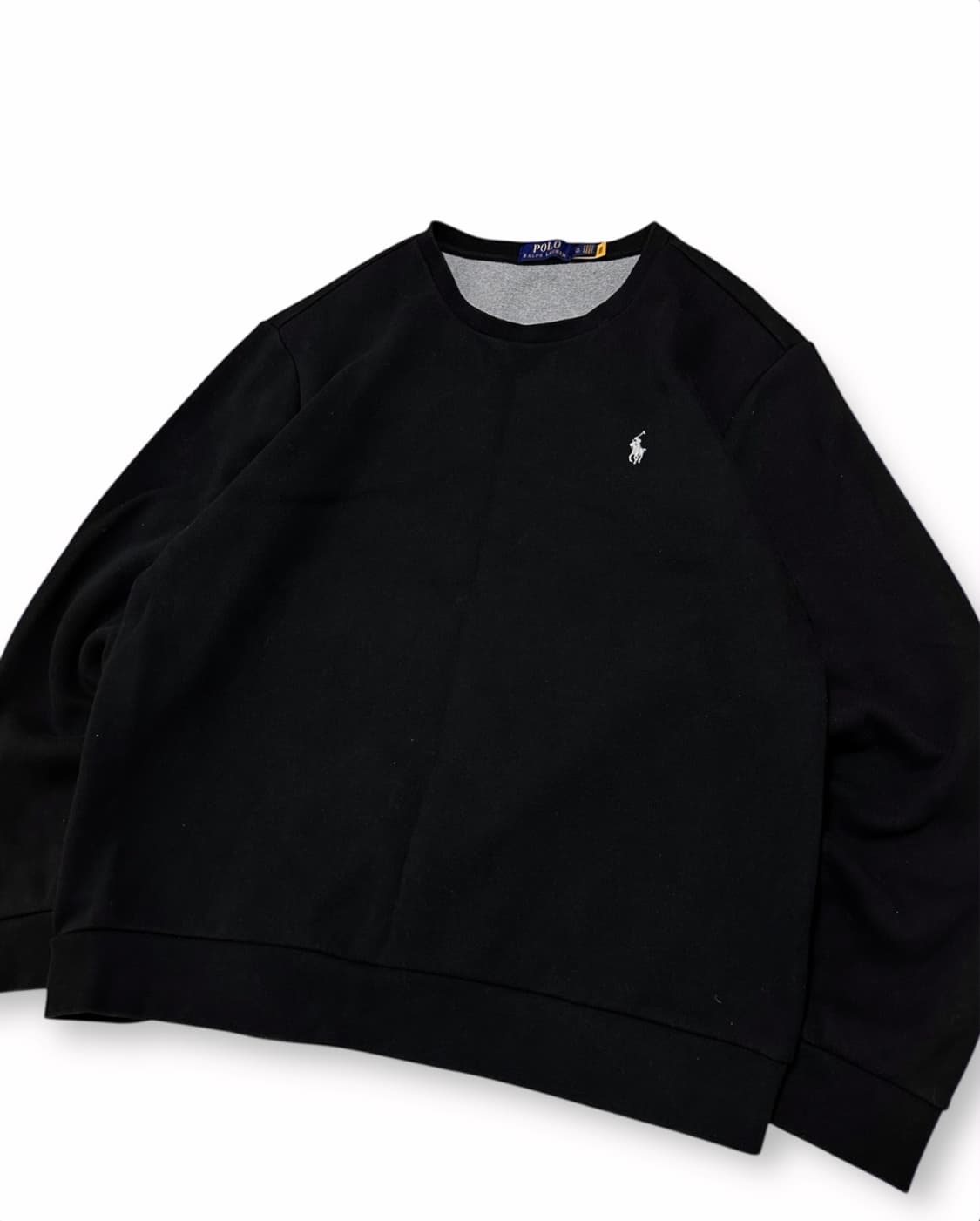 폴로 랄프로렌 신형 qr택 블랙 맨투맨 상품이미지3