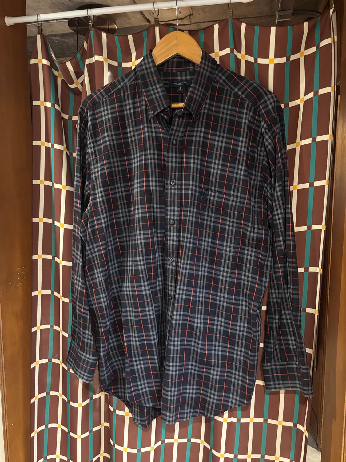 버버리 런던 체크 긴팔 셔츠 상품이미지2