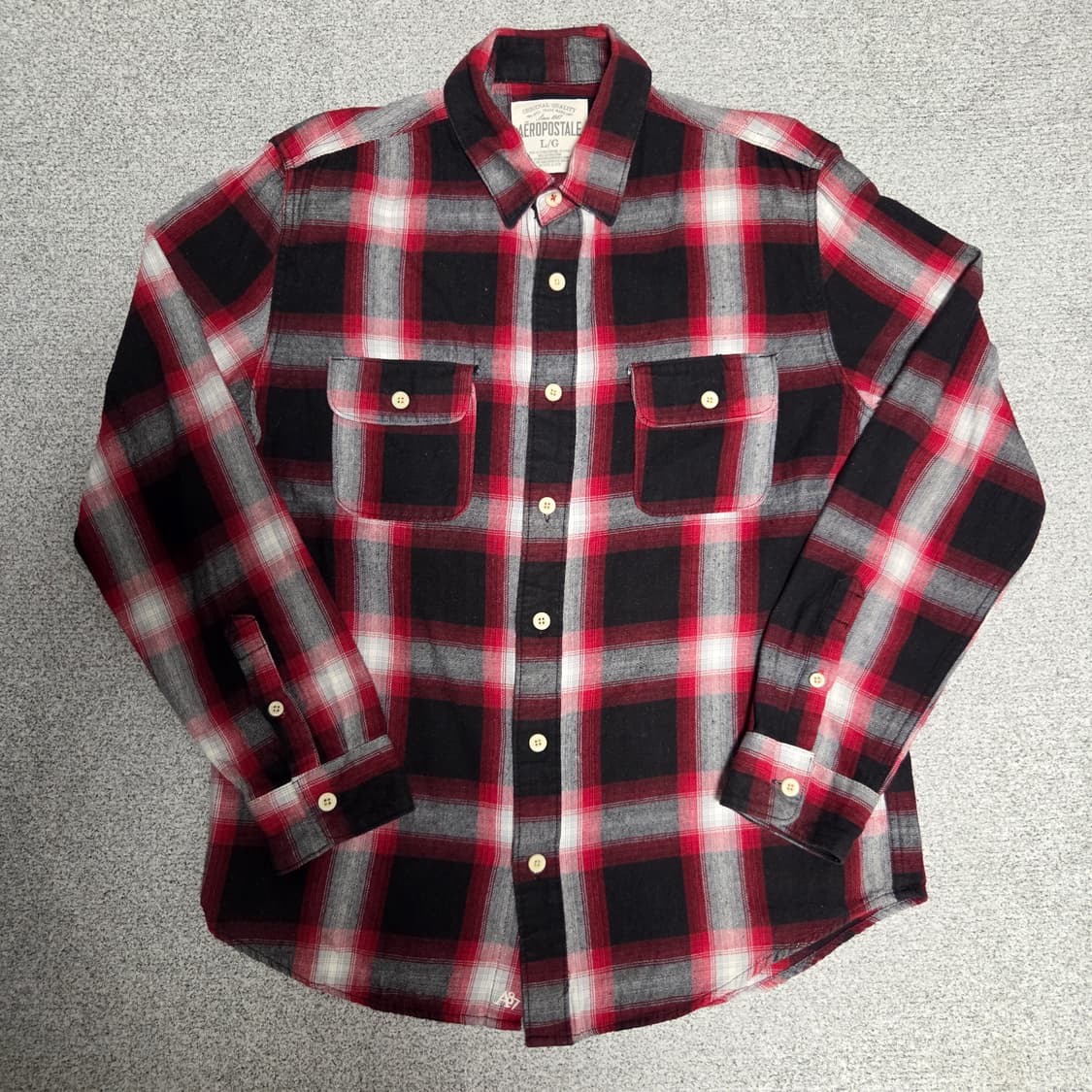 Aeropostale 플란넬 체크셔츠 L-XL(100-105) 상품이미지1