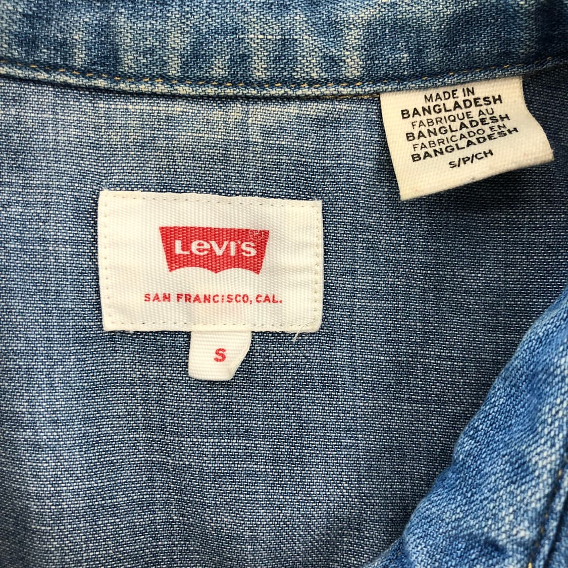 리바이스 웨스턴 데님셔츠 S 상품이미지6