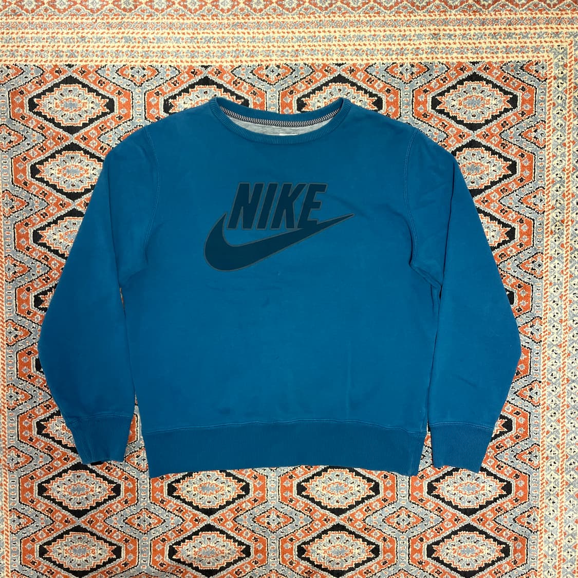 나이키 빅로고 블루 맨투맨 남성XL 상품이미지1