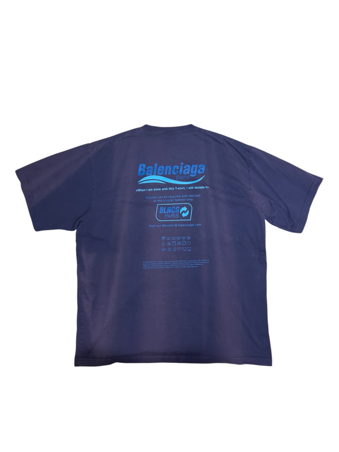 [정품] 발렌시아가 드라이 클리닝 박시 티셔츠 S 상품이미지2