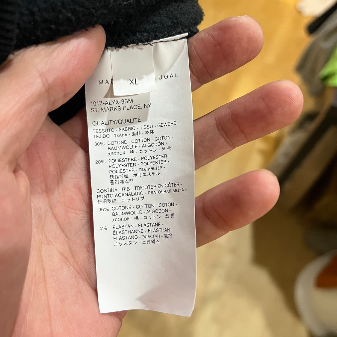 (XL) 1017 ALYX 9SM 로고 프린트 드로스트링 후드티 상품이미지5