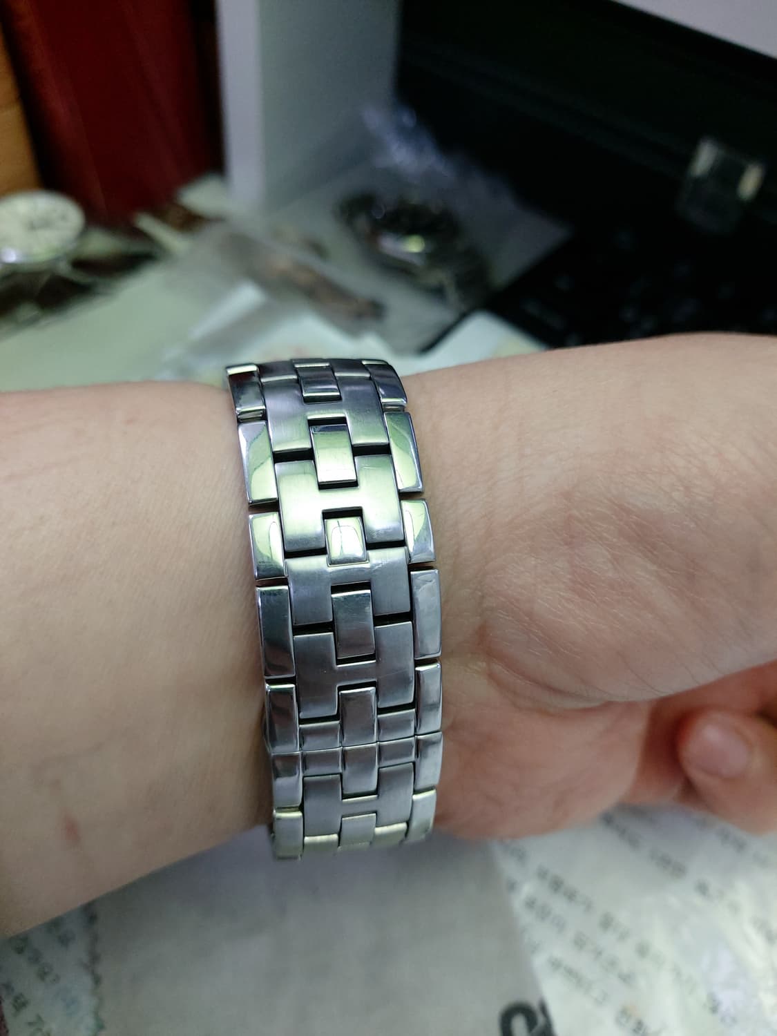 해밀턴 GMT 오토매틱 메탈 시계 상품이미지5