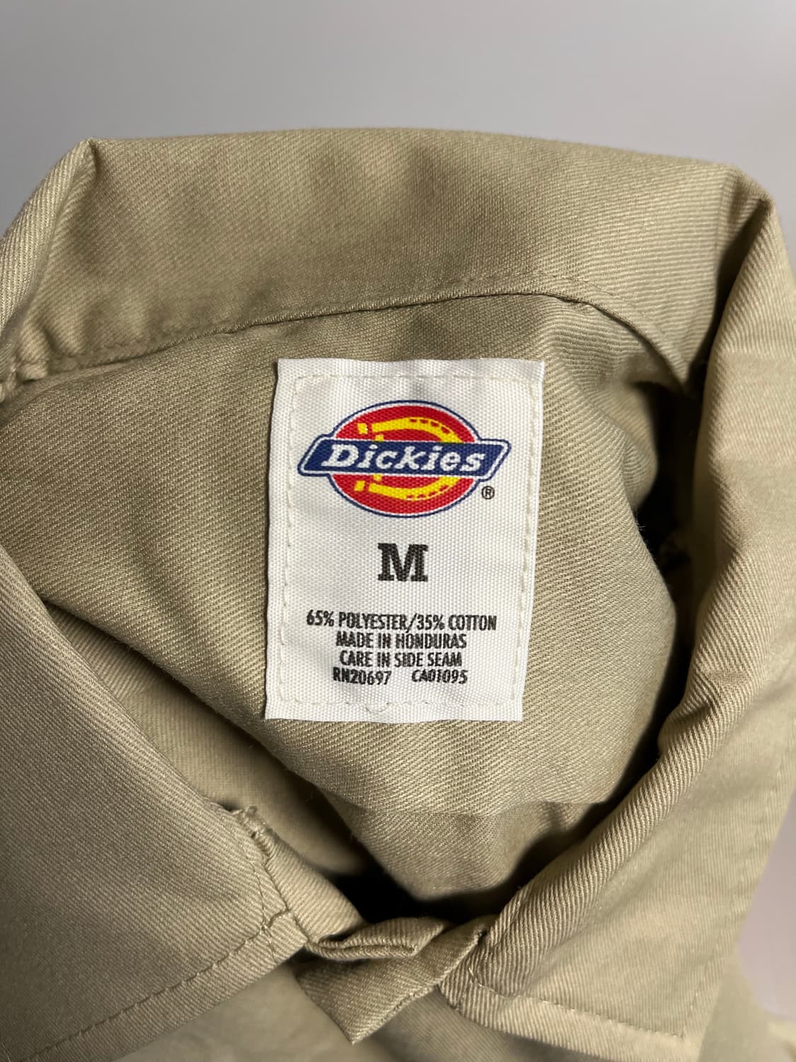 디키즈 워크셔츠 반팔 카키 상품이미지4