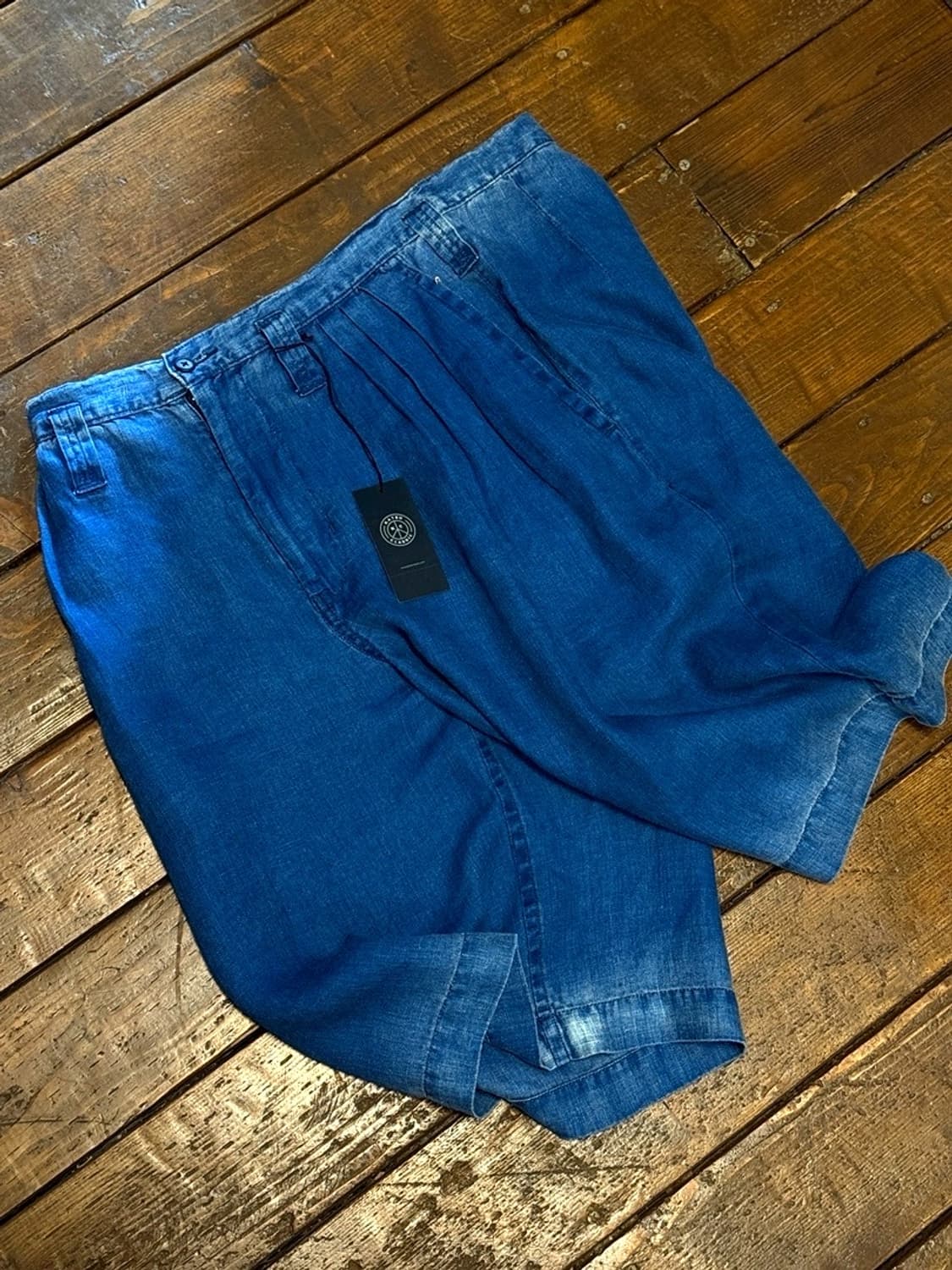 PORTER CLASSIC 카츄클래식 인디고 린넨 비밥 쇼트 상품이미지1