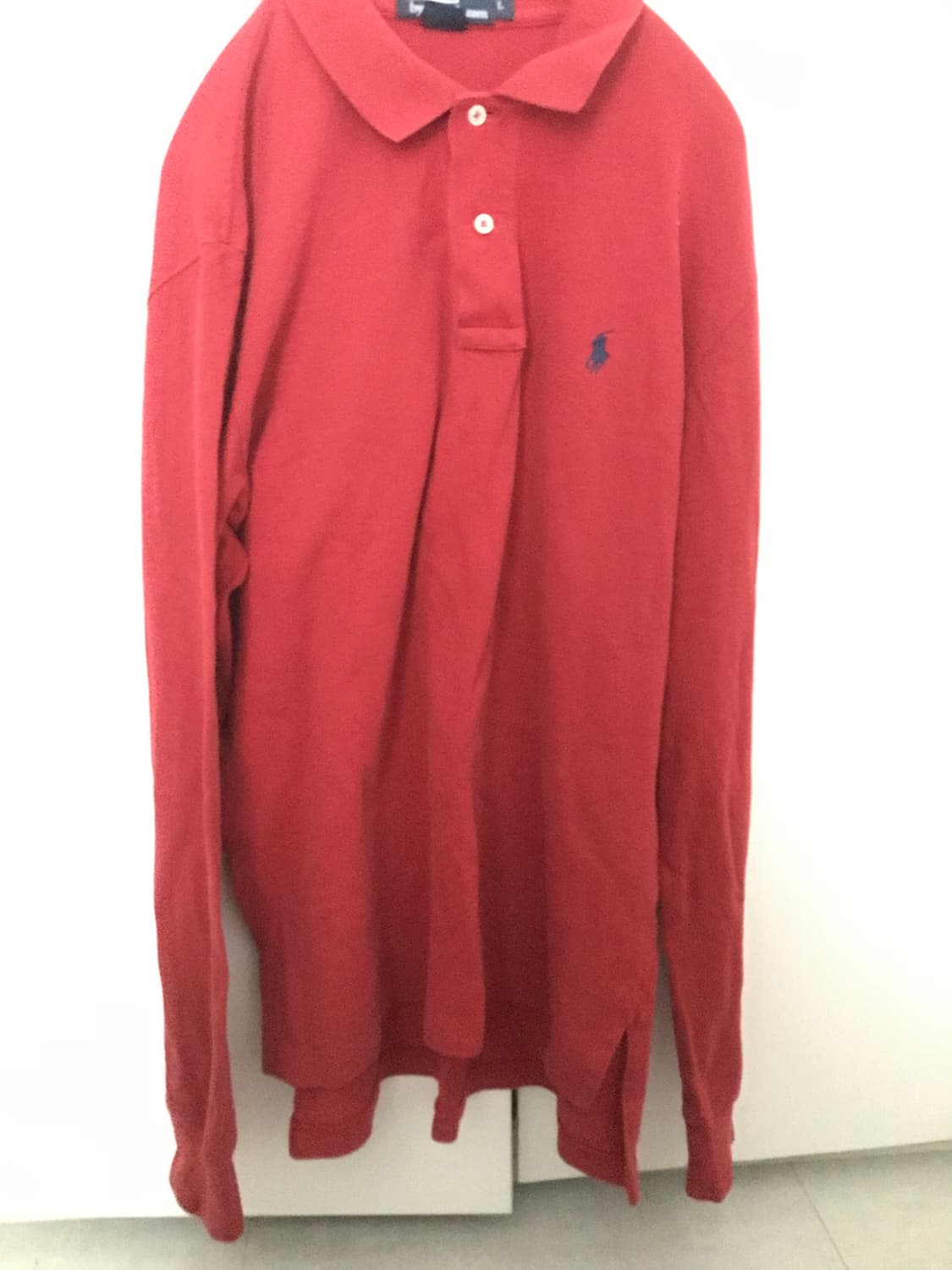 폴로랄프로렌 레드 카라 롱슬리브 상품이미지1