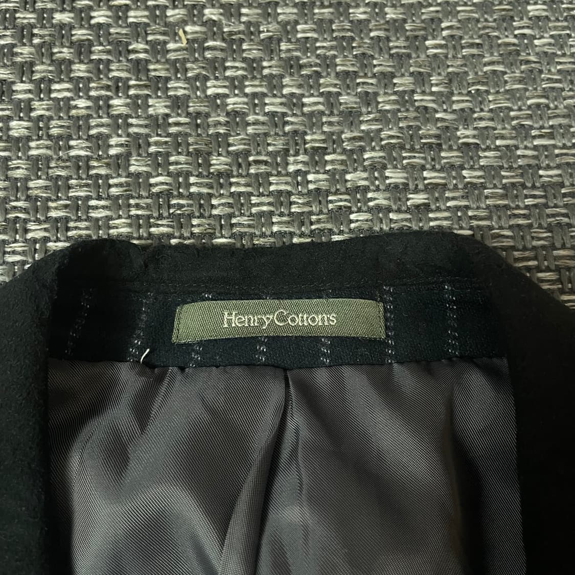 헨리코튼 블랙 스트라이프 더블버튼 자켓 95 상품이미지4