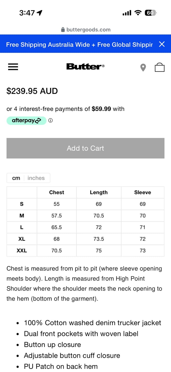 buttergoods 청자켓 L 상품이미지4