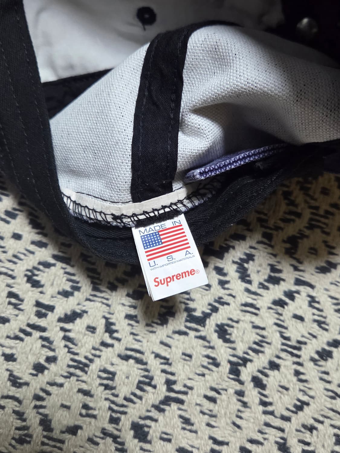 슈프림 S로고 볼캡 데님 피그먼트 네이비 OS 상품이미지3