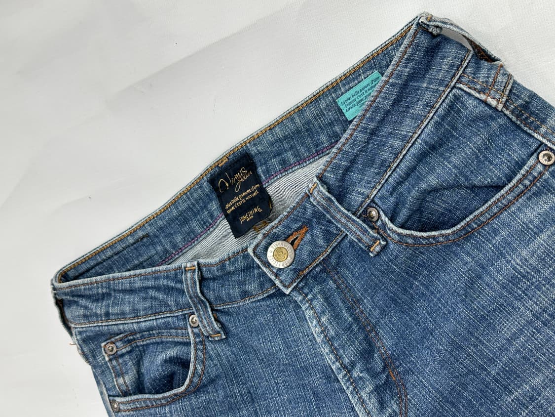 ⭐️SOMETHIN6 에드윈 중청 y2k 빈티지 워싱 부츠컷 데님⭐️ 상품이미지6