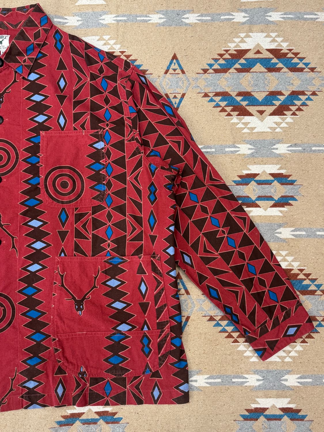 [M][100-105] 남이서팔 헌팅 플란넬 커버올 레드  상품이미지3